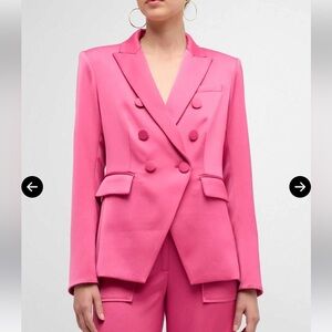 Veronica Beard Miller Dickey Jacket Hibiscus